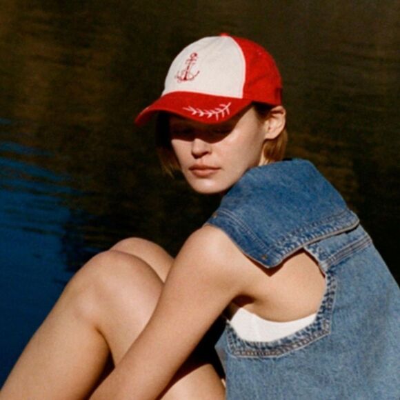 Coney Island Picnic Nautical J Monogram Cap - Picture 1 of 13